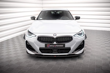 Maxton Street Pro Front Splitter BMW 2 Coupe M-Pack / M240I G42 - Black