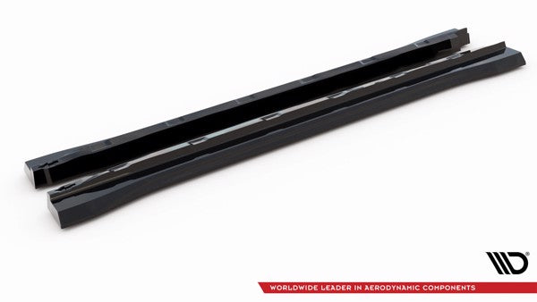 Maxton Side Skirts Diffusers Ford Edge Mk2 - Gloss Black