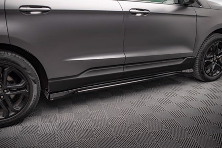Maxton Side Skirts Diffusers Ford Edge Mk2 - Gloss Black