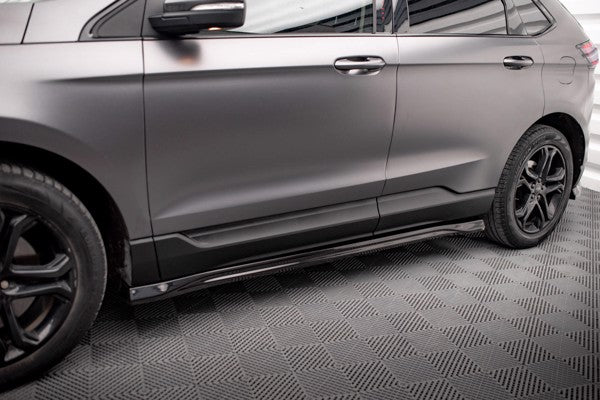 Maxton Side Skirts Diffusers Ford Edge Mk2 - Gloss Black