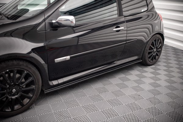 Maxton Side Skirts Diffusers Renault Clio Mk3 RS - Gloss Black