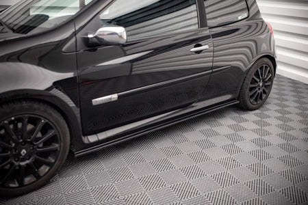 Maxton Side Skirts Diffusers Renault Clio Mk3 RS - Gloss Black