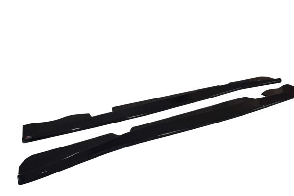 Maxton Side Skirts Diffusers Chevrolet Corvette C7 - Gloss Black