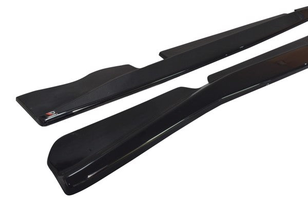 Maxton Side Skirts Diffusers Chevrolet Corvette C7 - Gloss Black