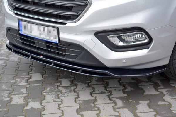 Maxton Front Splitter Ford Transit Custom Mk.1 Fl - Gloss Black