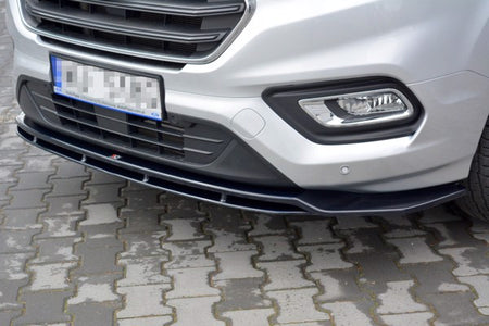 Maxton Front Splitter Ford Transit Custom Mk.1 Fl - Gloss Black