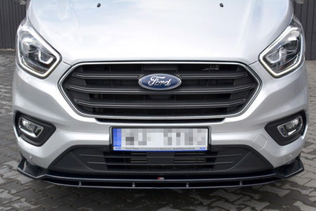 Maxton Front Splitter Ford Transit Custom Mk.1 Fl - Gloss Black