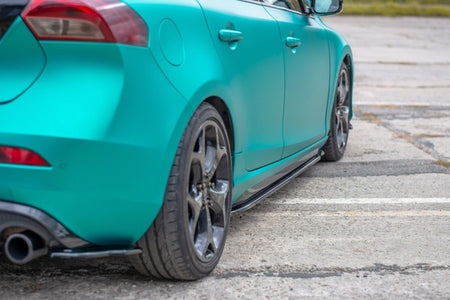 Maxton Side Skirts Diffusers Volvo V40 R-Design - Gloss Black