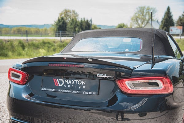 Maxton Spoiler Cap Fiat 124 Spider Abarth - Gloss Black