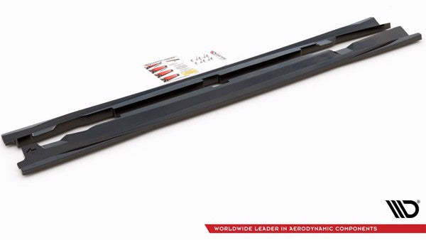 Maxton Side Skirts Diffusers Mercedes-Amg Gt 53 4-Door Coupe - Gloss Black