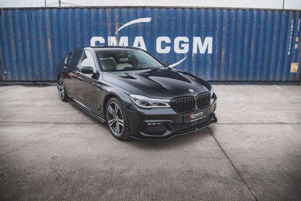 Maxton Front Splitter V.1 For BMW 7 M-Pack G11 - Gloss Black