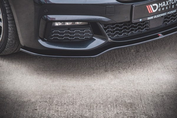 Maxton Front Splitter V.1 For BMW 7 M-Pack G11 - Gloss Black