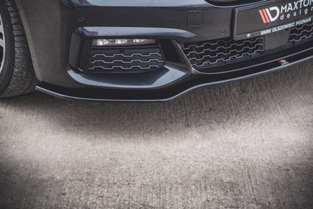 Maxton Front Splitter V.1 For BMW 7 M-Pack G11 - Gloss Black