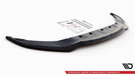 Maxton Front Splitter V.1 For BMW 7 M-Pack G11 - Gloss Black
