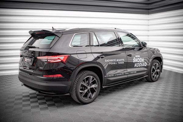 Maxton Side Skirts Diffusers Skoda Kodiaq Mk1 Facelift - Gloss Black