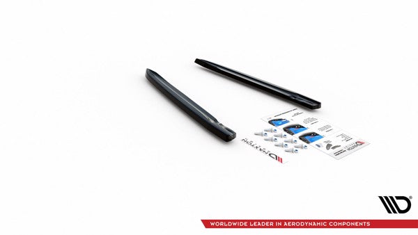 Maxton Rear Side Splitters Volkswagen Arteon R - Gloss Black