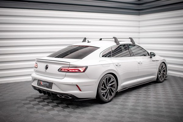 Maxton Rear Side Splitters Volkswagen Arteon R - Gloss Black