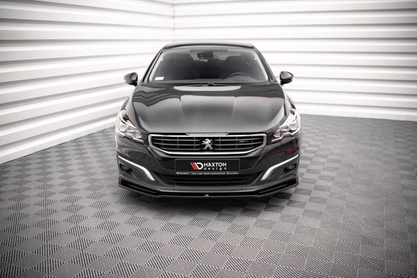 Maxton Front Splitter V.2 Peugeot 508 Gt Mk1 Facelift - Gloss Black