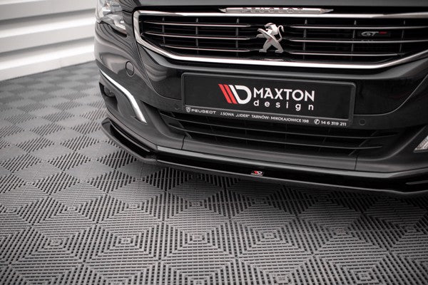Maxton Front Splitter V.2 Peugeot 508 Gt Mk1 Facelift - Gloss Black