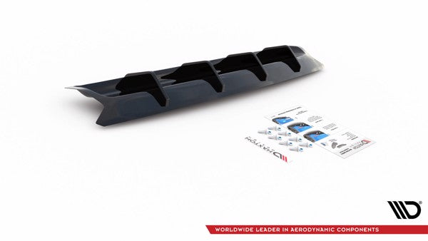 Maxton Rear Valance Volkswagen Touareg R-Line Mk3 - Gloss Black