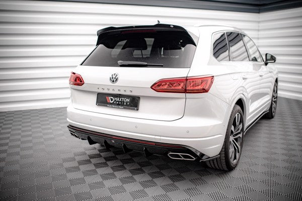 Maxton Rear Valance Volkswagen Touareg R-Line Mk3 - Gloss Black