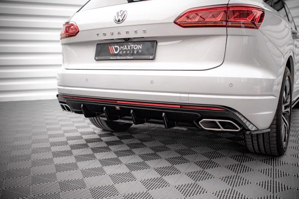 Maxton Rear Valance Volkswagen Touareg R-Line Mk3 - Gloss Black