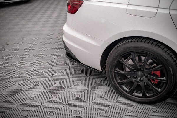 Maxton Rear Side Splitters Audi A4 B9 Facelift - Gloss Black
