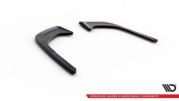 Maxton Rear Side Splitters Audi A4 B9 Facelift - Gloss Black