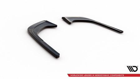 Maxton Rear Side Splitters Audi A4 B9 Facelift - Gloss Black