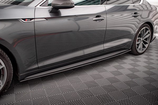 Maxton Street Pro Side Skirts Diffusers Audi A5 S-Line / S5 Sportback F5 - Black