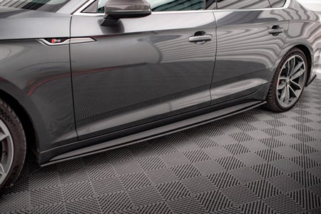 Maxton Street Pro Side Skirts Diffusers Audi A5 S-Line / S5 Sportback F5 - Black