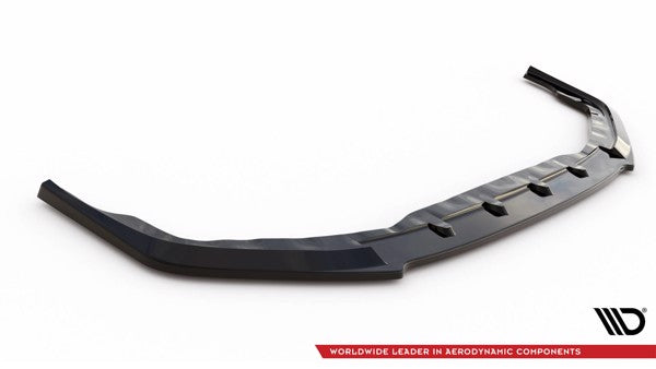 Maxton Front Splitter Nissan Gtr R35 Facelift - Gloss Black