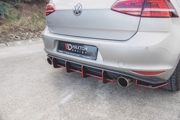 Maxton Racing Durability Rear Diffuser V.1 VW Golf 7 Gti - Black