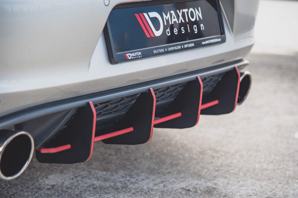 Maxton Racing Durability Rear Diffuser V.1 VW Golf 7 Gti - Black