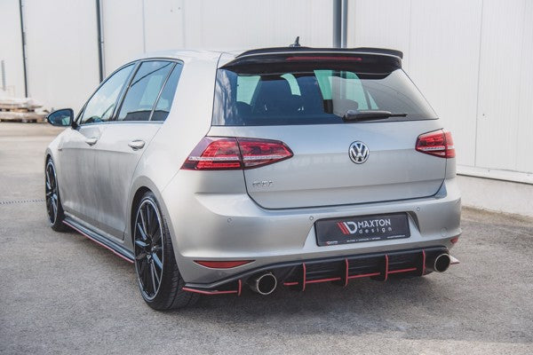 Maxton Racing Durability Rear Diffuser V.1 VW Golf 7 Gti - Black