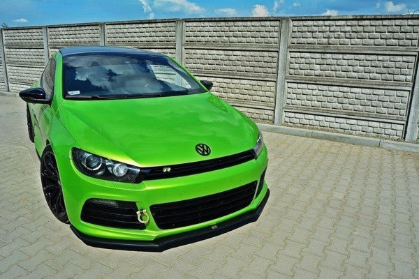 Maxton Front Splitter VW Scirocco R Ver2 - Gloss Black