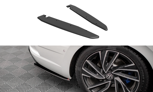 Maxton Street Pro Rear Side Splitters Volkswagen Arteon R - Black