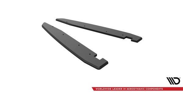 Maxton Street Pro Rear Side Splitters Volkswagen Arteon R - Black