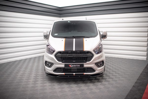 Maxton Front Splitter Ford Transit Custom St-Line Mk1 Facelift - Gloss Black