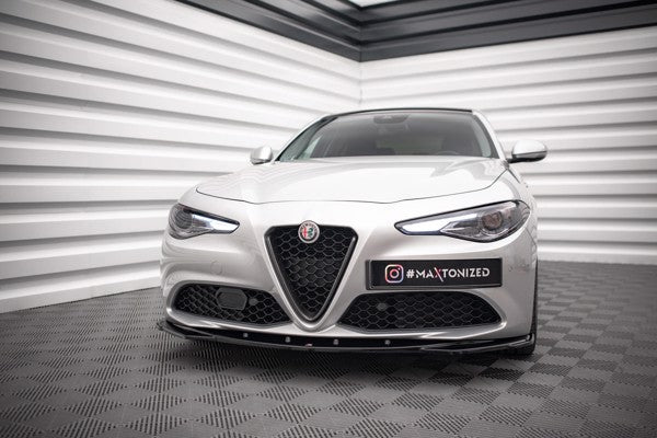 Maxton Front Splitter V.2 Alfa Romeo Giulia Sport - Gloss Black