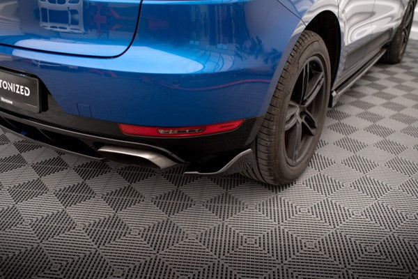 Maxton Rear Side Splitters Porsche Macan Mk1 - Gloss Black