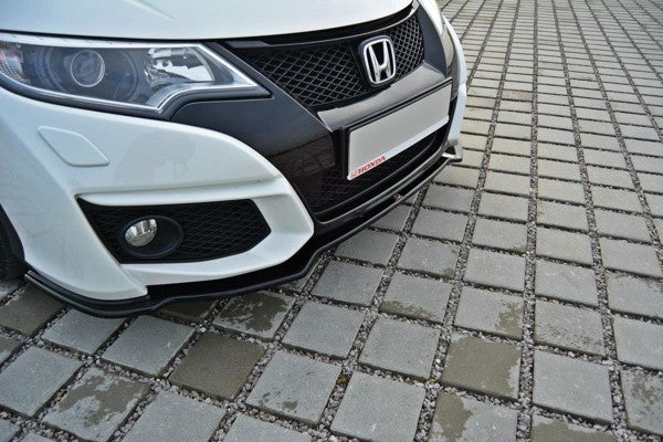 Maxton Front Splitter Honda Civic Mk9 Facelift - Gloss Black