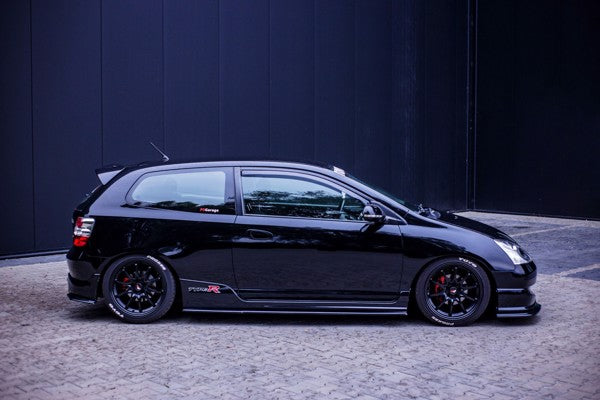 Maxton Side Skirts Diffusers Honda Civic Ep3 (Mk7) Type-R/S Facelift - Gloss