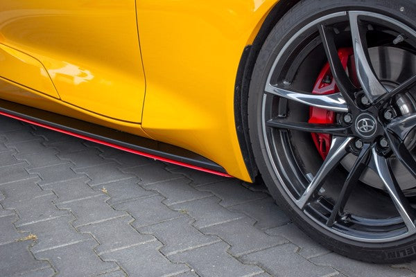 Maxton Side Skirts Diffusers V.2 Toyota Supra Mk5 - Gloss Black
