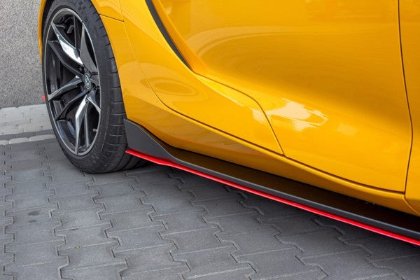 Maxton Side Skirts Diffusers V.2 Toyota Supra Mk5 - Gloss Black