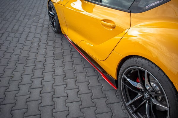 Maxton Side Skirts Diffusers V.2 Toyota Supra Mk5 - Gloss Black