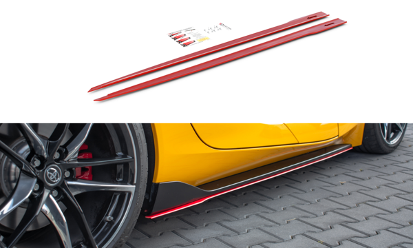 Maxton Side Skirts Diffusers V.2 Toyota Supra Mk5 - Gloss Black