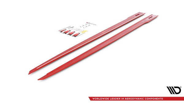 Maxton Side Skirts Diffusers V.2 Toyota Supra Mk5 - Gloss Black