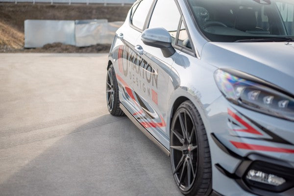 Maxton Side Skirts Diffusers V.2 Ford Fiesta Mk8 St / St-Line - Gloss Black
