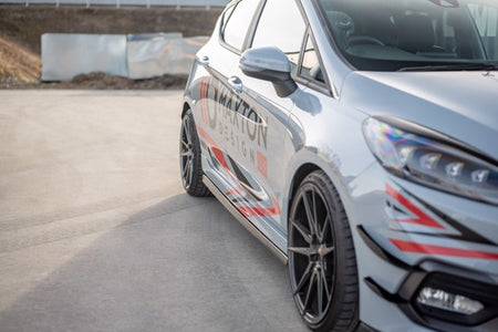 Maxton Side Skirts Diffusers V.2 Ford Fiesta Mk8 St / St-Line - Gloss Black